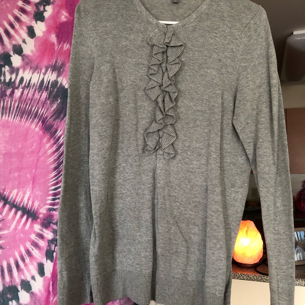 Ann Taylor grey sweater SZ M
